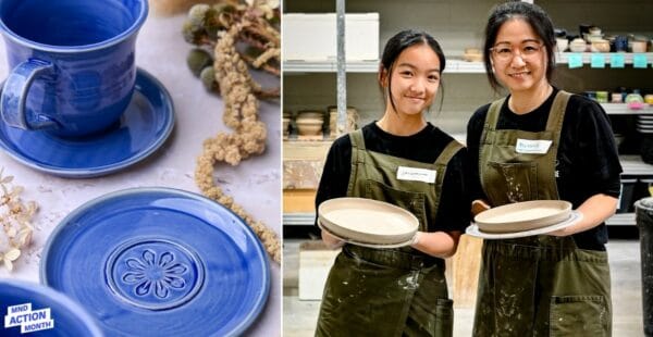 Jacqueline (left) and Michelle — the mother–daughter duo behind JMT Ceramics, shaped by clay and connection.