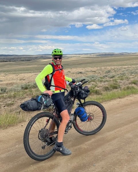 Al with his bikepacking bike On Tour Divide