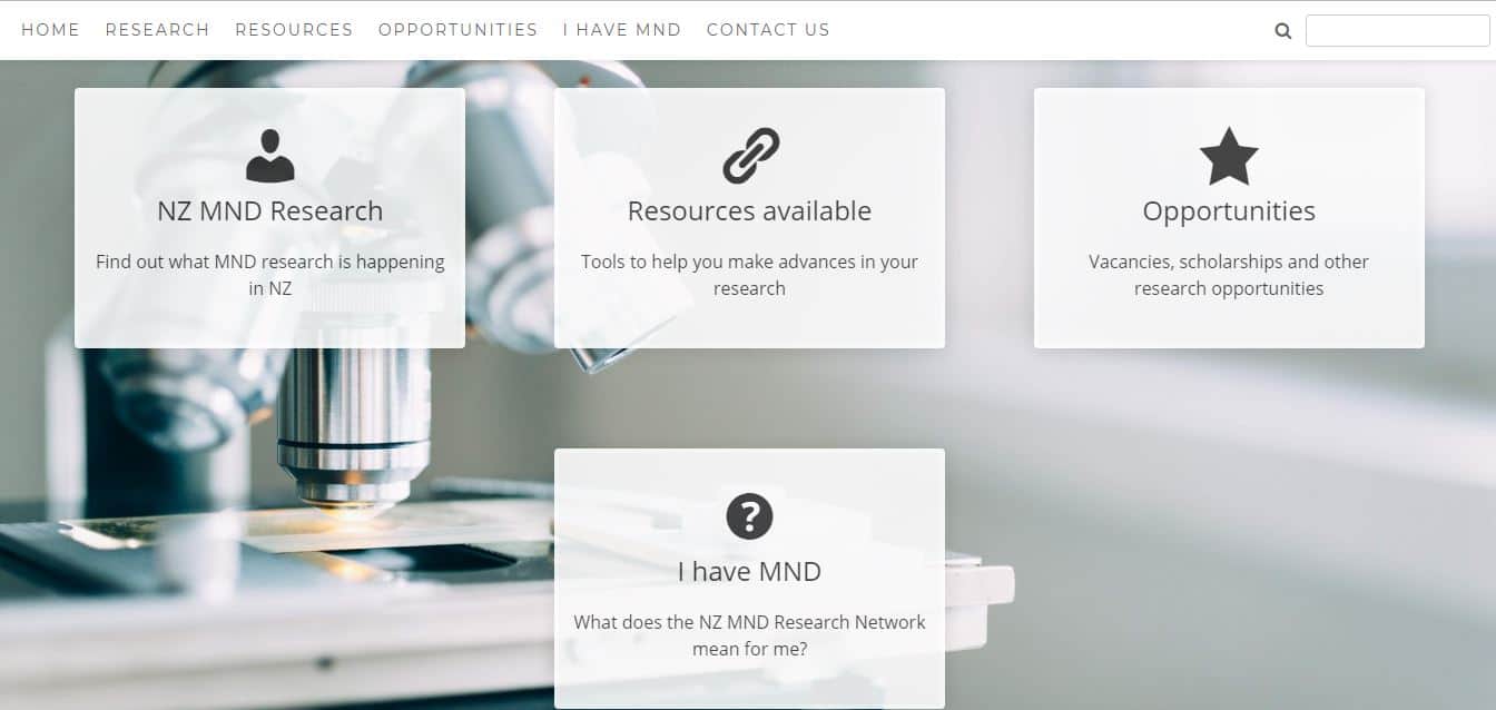 NZ MND Research Network website