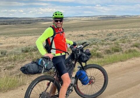 Al with his bikepacking bike On Tour Divide