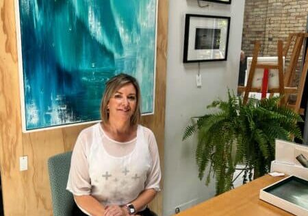 Helen Casey Macduff At Art Exhibition